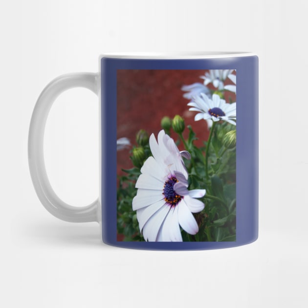 Lispe Blue Centered Daisy by Lispe